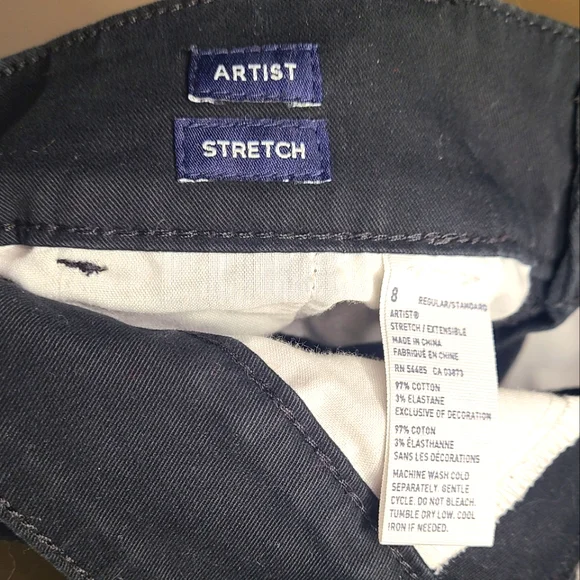 AE Black Artist Stretch Flare Women's Size 8 - Picture 4 of 4